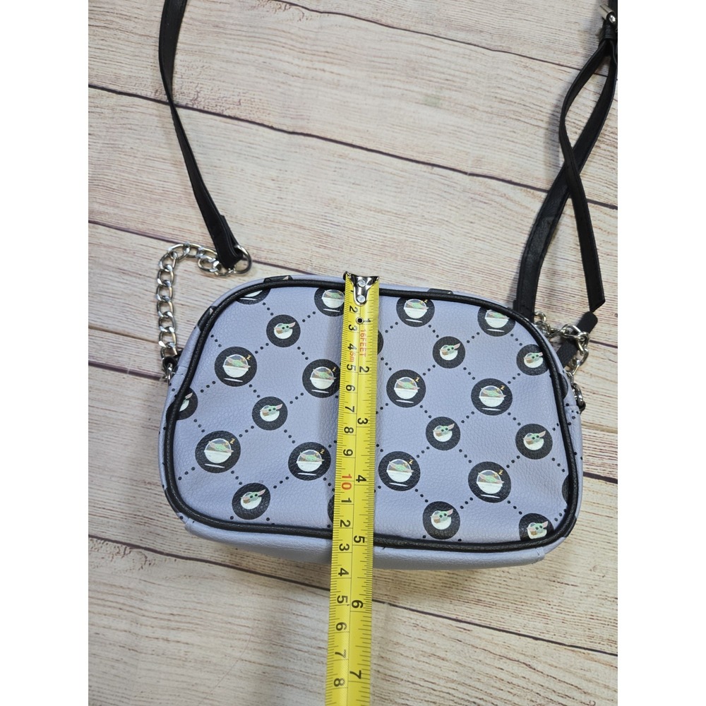 Star Wars Grogu All over print small Purse Zipper Gray Baby Yoda - Picture 4 of 10